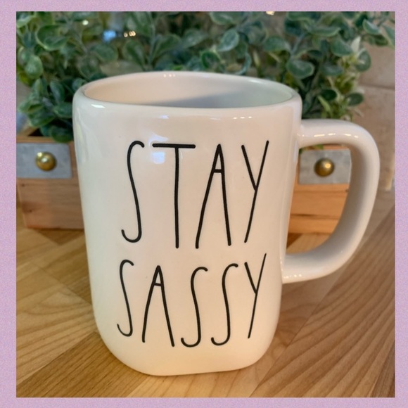 RAE DUNN BY MAGENTA “STAY SASSY” LL CERAMIC MUG